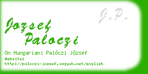 jozsef paloczi business card